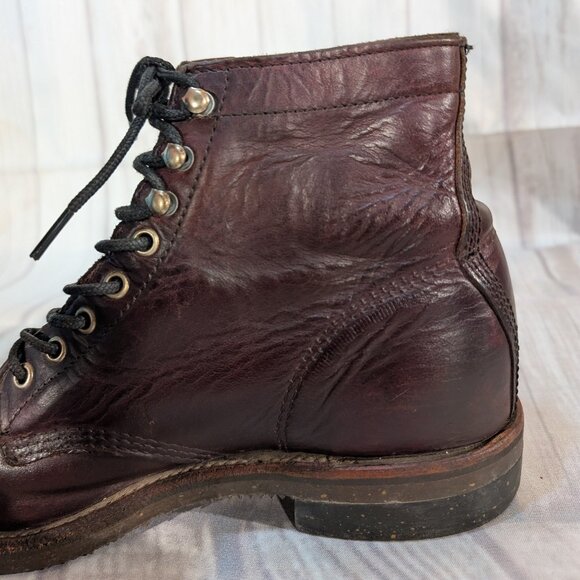 Vintage Chippewa Original Cordovan Leather Men's Work Boots - Picture 8 of 13